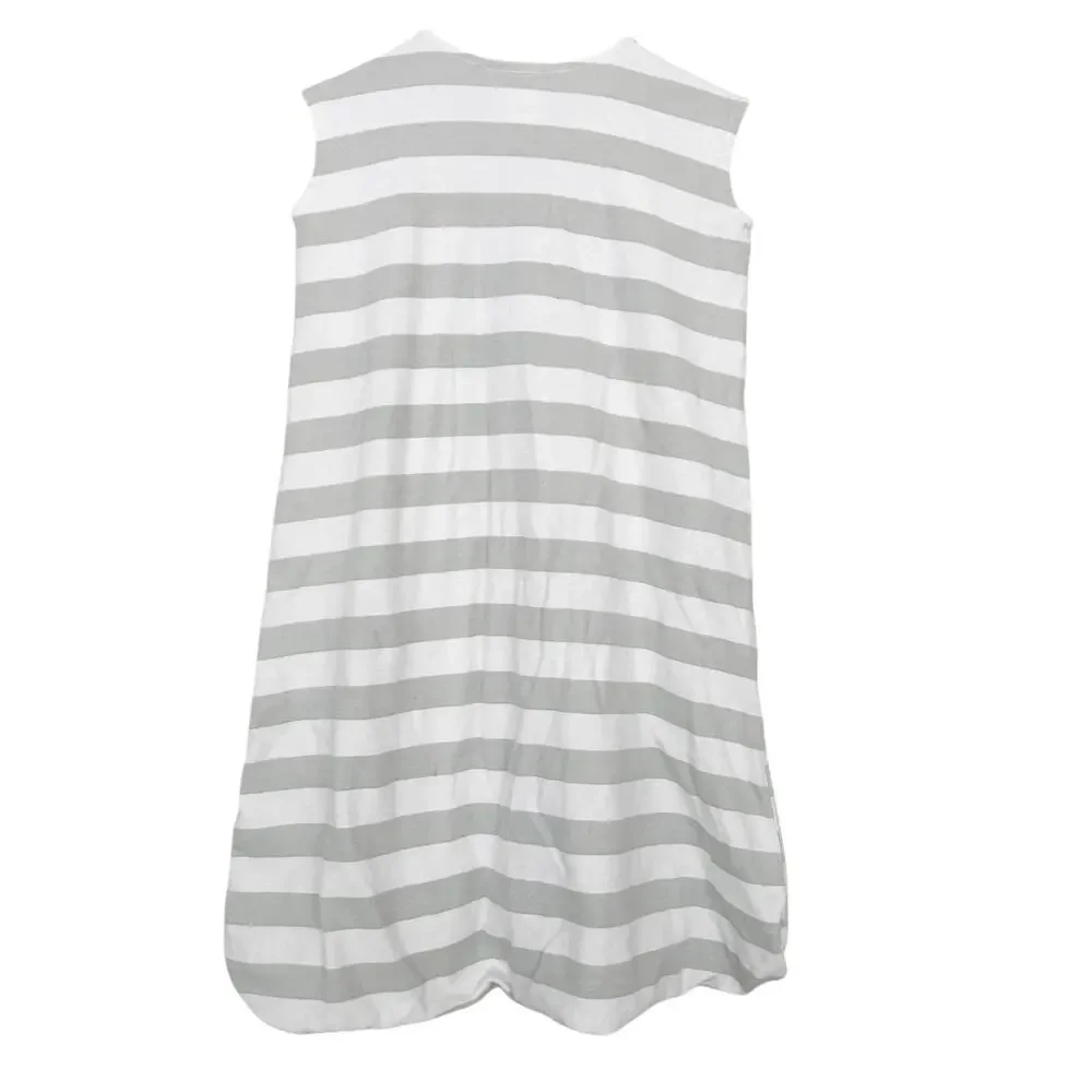 Halo Sleep Sack Gray Whit Striped Elephant Sz M 6-12M 16-24LB